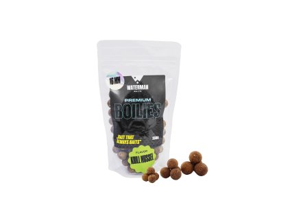 Boilies PREMIUM KRILL MUSSEL Waterman Baits – balení 250 g