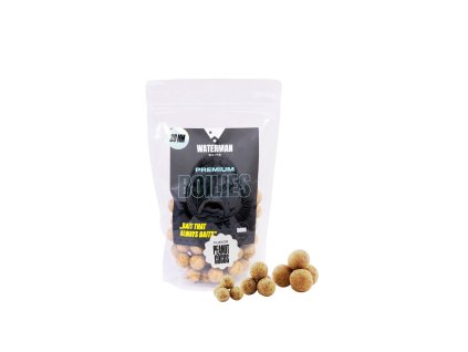 Boilies PREMIUM PEANUT COCOS Waterman Baits – balení 500g