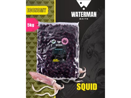 Kaprařské boilies Squid Economy 5 kg Waterman Baits