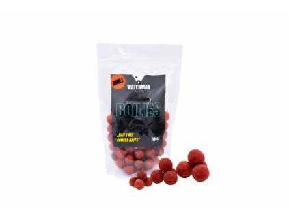 Boilies Waterman Baits KRILL 500g pro kapraře
