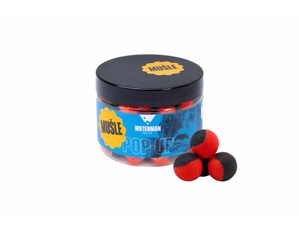 Dvoubarevné plovoucí pop-up Mušle na kapry Waterman Baits