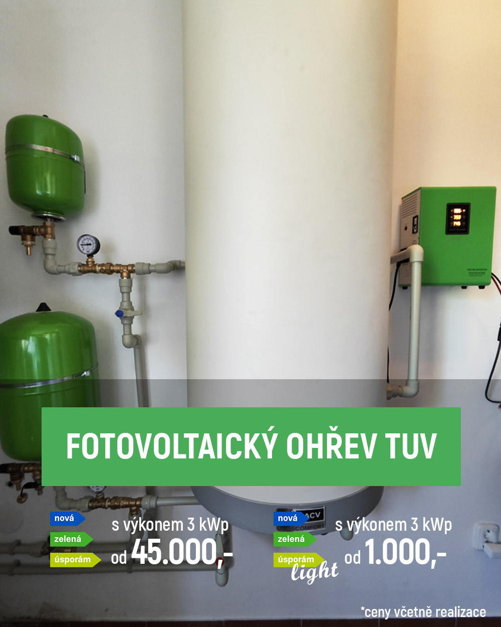 Fotovoltaický ohřev TUV