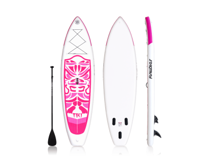 FunWater Pink Tiki 10'6" (320 cm) paddleboard s kosmetickou vadou