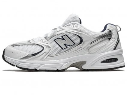 New Balance 530 White Silver Navy (Velikost 46.5)