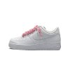 Nike Air Force 1 Triple White Pink Rope Laces