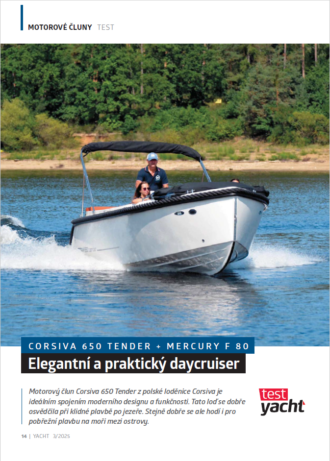 Corsiva 650 Tender - Elegantní a praktický daycruiser
