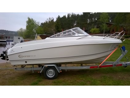 Použitá motorová loď Coaster 600 BR r.v. 2017 s motorem Suzuki DF 115 ATL a lodním vlekem TEMA Boat 1800