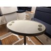 Stůl oválný bílý 762x457 mm