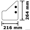 hydrostabilizační křidélka Osculati 200HP 254x216mm (52.212.02) nákres 1