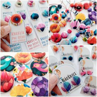 Už dneska odpoledne 😍🙏...nové látky jsou tak krásné a barevné ❤...úplně nové náhrdelníky, náušnice, brože a přáníčka pro...