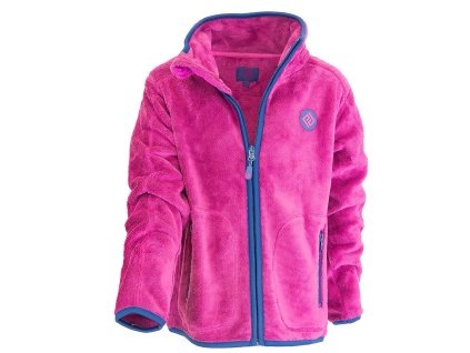 mikina dívčí chlupatá se stojáčkem, Pidilidi, PD1139-07, fuchsia (Varianta 158)