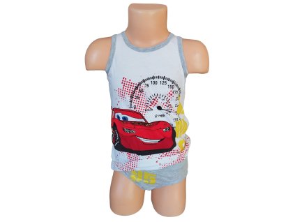Chlapecký set spodní prádlo CARS bílo-šedý