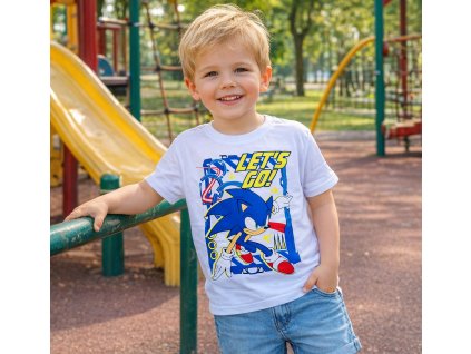 Chlapecké tričko SONIC LET´S GO krátký rukáv