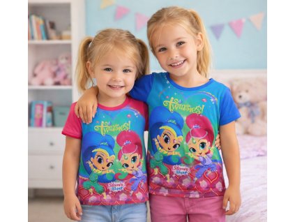 Dívčí tričko TŘPYTKA A SVĚTLA krátký rukáv