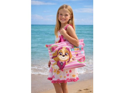 Dívčí plážová taška TLAPKOVÁ PATROLA SKYE