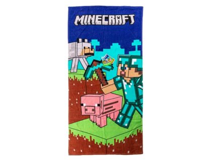 Dětská bavlněná osuška MINECRAFT STEVE