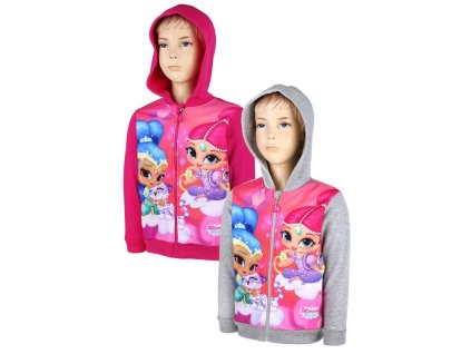 Dívčí mikina TŘPYTKA A SVĚTLA na zip