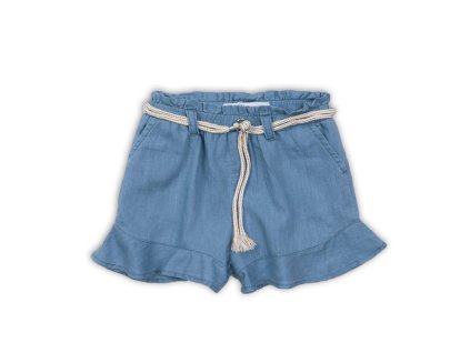 Kraťasy dívčí s volánky, Minoti, Lemdrop 6, modrá (Varianta 104/110)