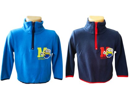 Chlapecká mikina MIMONI zip u krku polar fleece