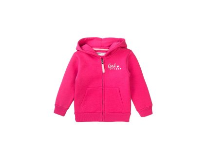 Mikina dívčí s kapucí, Minoti, 8GZTHRU 4, růžová (Varianta 158/164)