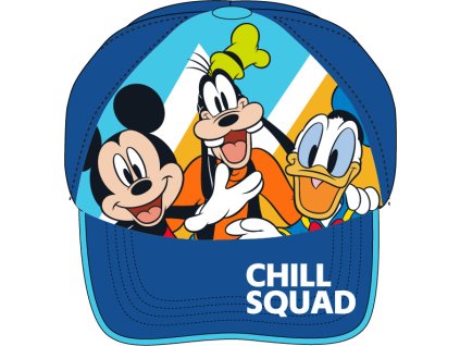 Chlapecká kšiltovka MICKEY PLUTO A DONALD modrá
