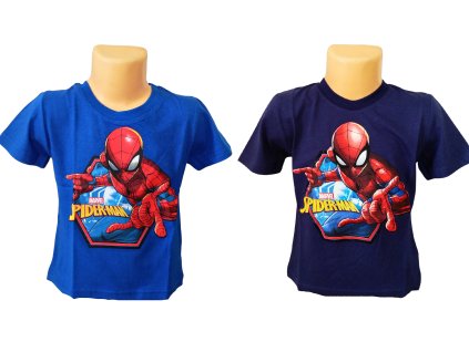 Chlapecké tričko SPIDERMAN krátký rukáv modré