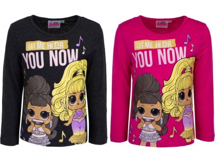 Dívčí tričko L.O.L noty dlouhý rukáv
