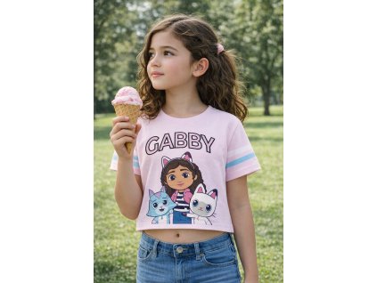 Dívčí tričko GÁBININ KOUZELNÝ DOMEK krátký rukáv