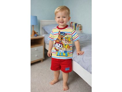 Chlapecké pyžamo TLAPKOVÁ PATROLA s barevnými proužky
