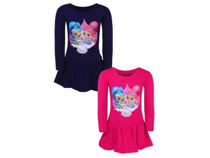 Dívčí šaty TŘPYTKA A SVĚTLA dlouhý rukáv