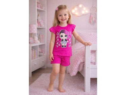 Dívčí letní set L.O.L. s kytarou se šortkami