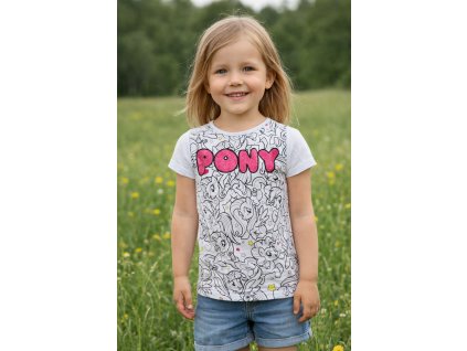 Dívčí tričko MY LITTLE PONY krátký rukáv