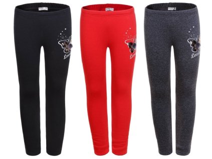 Dívčí zateplené thermo legíny GLO-STORY MOTÝL