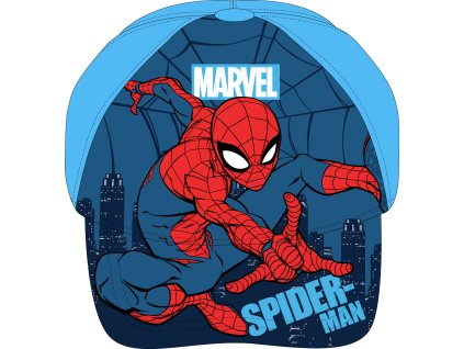 Chlapecká kšiltovka SPIDERMAN noční město modrá
