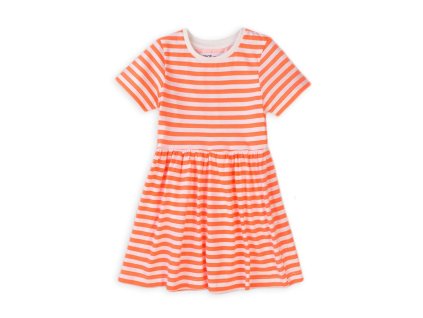 Šaty dívčí bavlněné, Minoti, 6TDRESS 4, oranžová (Varianta 80/86)