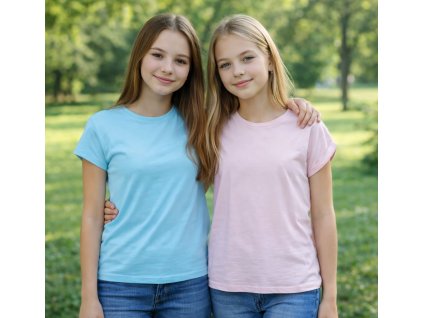 Dívčí tričko GLO-STORY bez potisku