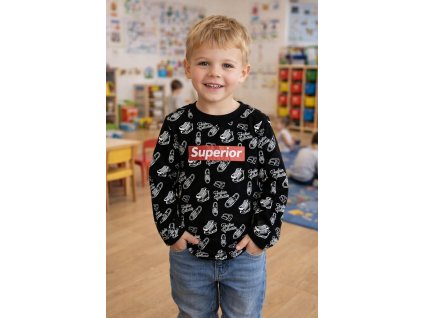 Chlapecké tričko GLO-STORY tenisky dlouhý rukáv