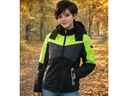 Chlapecká a dívčí SOFTSHELL BUNDA s kompasem