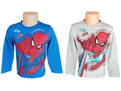 Chlapecké tričko SPIDERMAN blesky dlouhý rukáv