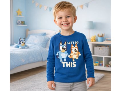 Chlapecké tričko BLUEY dlouhý rukáv