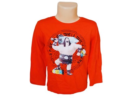 Chlapecké tričko MIMONI dlouhý rukáv oranžové