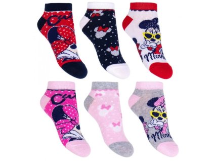 Dívčí ponožky kotníkové MINNIE 3pack