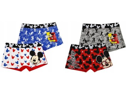 Chlapecké boxerky MICKEY 2pack bio bavlna (Barva Modrobílá, Velikost 104/110)