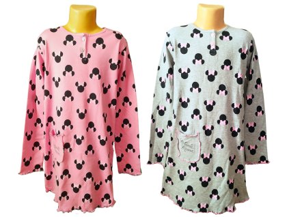 Dívčí noční košile MINNIE s kapsičkou dlouhý rukáv