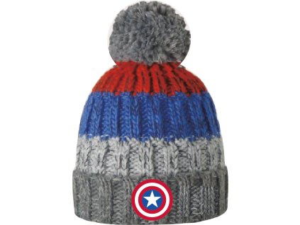 Chlapecká čepice AVENGERS s bambulí