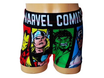 chlapecke-plavky-avengers-boxerky-cervene