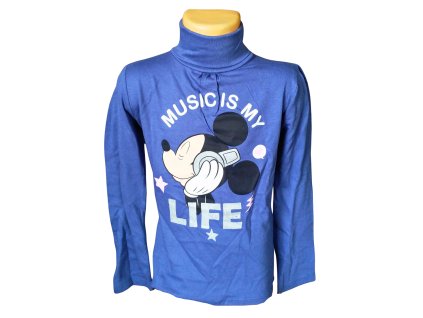 Dívčí rolák MICKEY music modrý