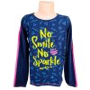 Dívčí tričko LEMON BERET no smile no sparkle dlouhý rukáv modré