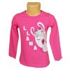 Dívčí tričko VENERE LAMA dlouhý rukáv růžové