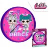 172090 2 detske nastenne hodiny l o l fialove 24 cm
